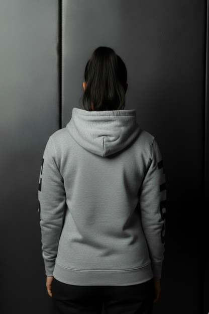 Loud & Locked‑In Hoodie - Gray