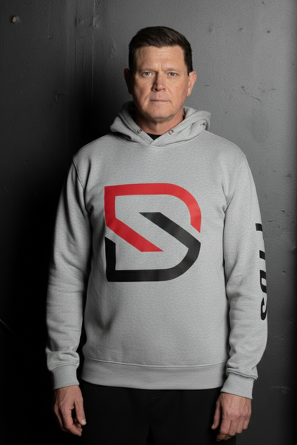 Loud & Locked‑In Hoodie - Gray