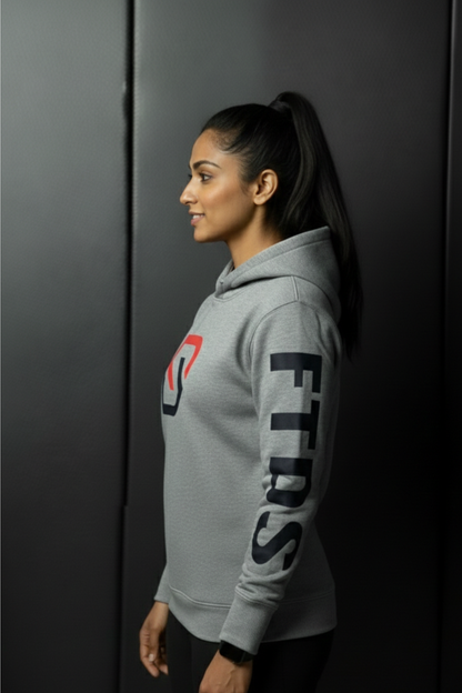 Loud & Locked‑In Hoodie - Gray